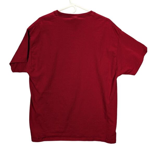 Arkansas Razorbacks Graphic T Shirt Mens XL Red Hanes Woo Pig NCAA SEC Hogs - Picture 2 of 6